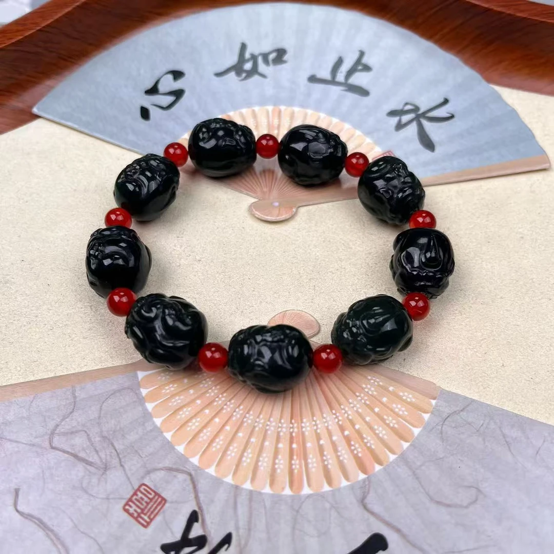 AA和田玉貔貅手串 多样性发货拍一单发一个