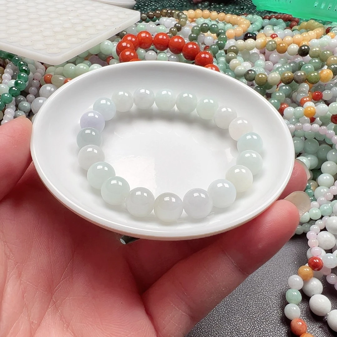 翡翠手链未镶嵌蓝****生货主老华