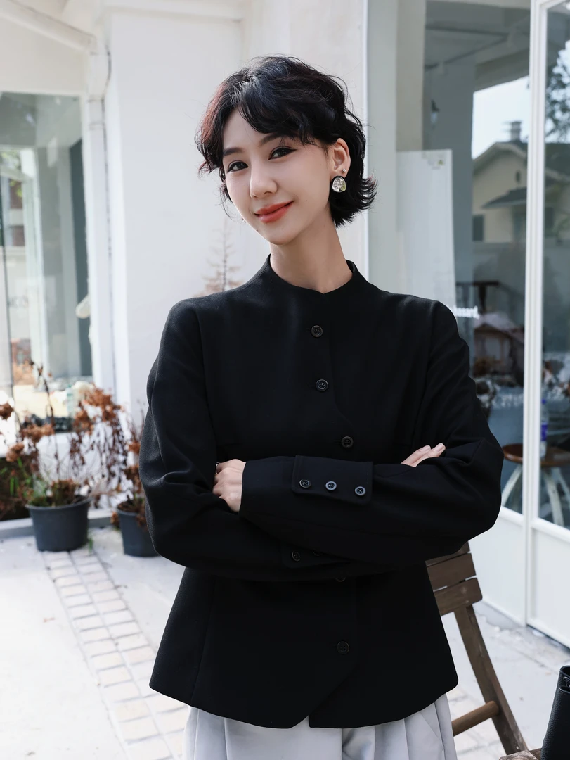 TT设计师【晚宴流光】日系高级感慵懒风复古感羊毛外套TT191068