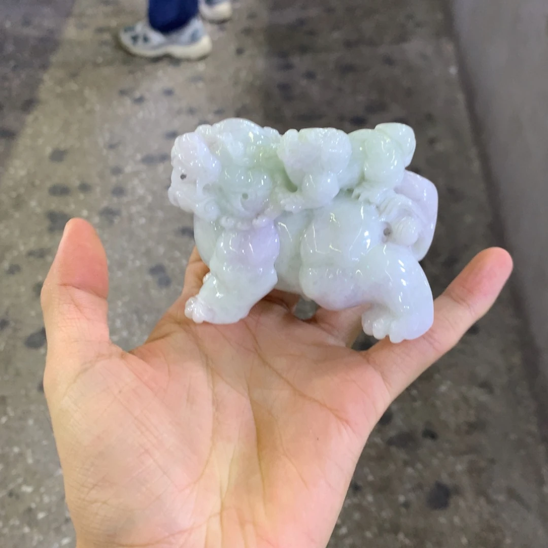 未镶嵌摆件翡翠5**哥