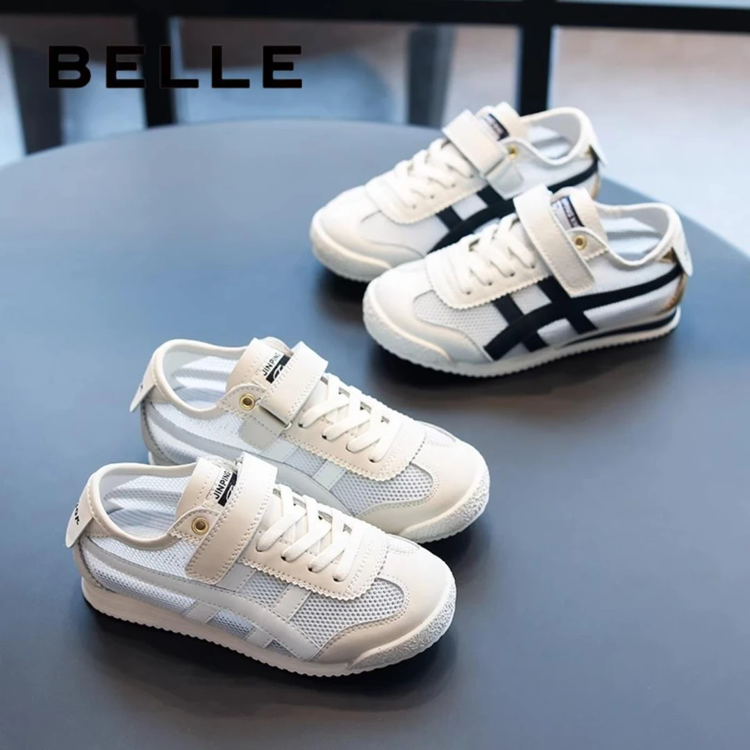 巴拉aj儿童网鞋夏季新款女童阿甘鞋透气男童鞋子小白鞋女童小白鞋