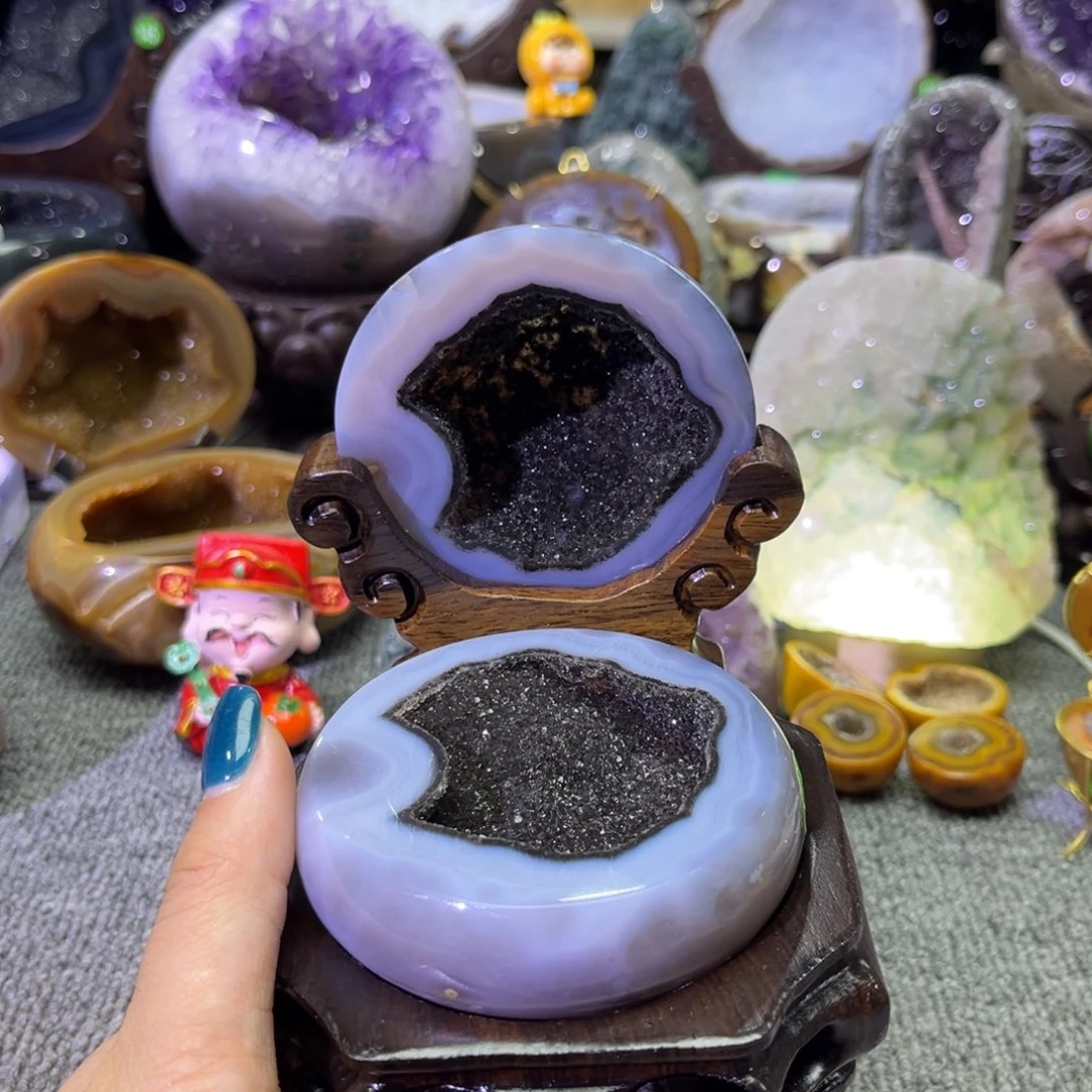 摆件紫晶未镶嵌 聚宝盆