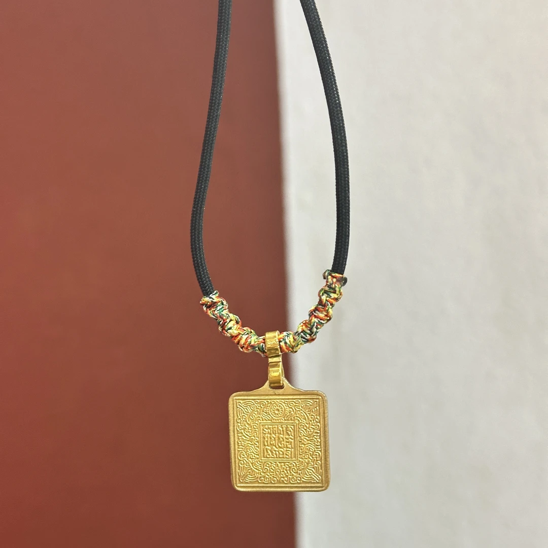 莲黄铜印章（拉萨开）