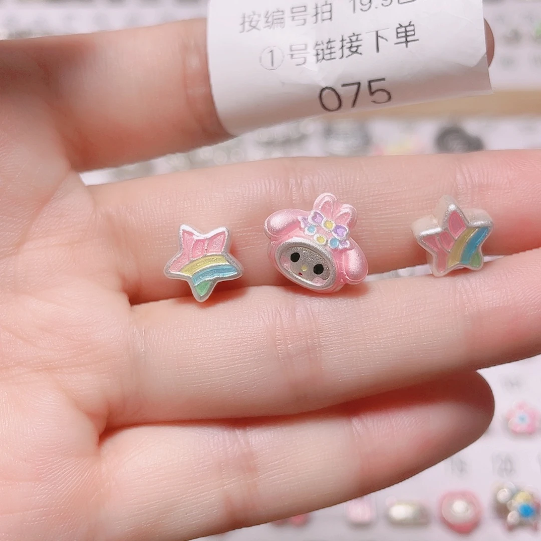 珐琅足银足银3D空心硬银饰品5