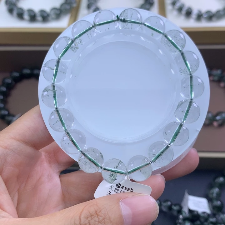未镶嵌手链水晶绿幽灵