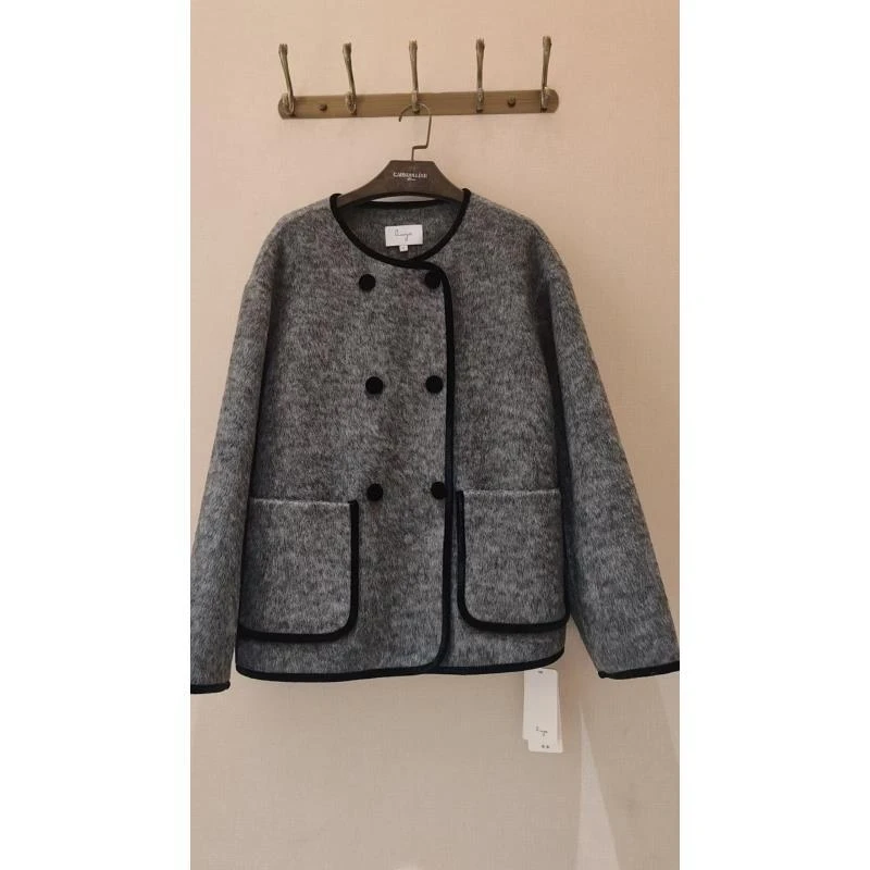 柚盐25475487大衣毛呢外套 无质检报告