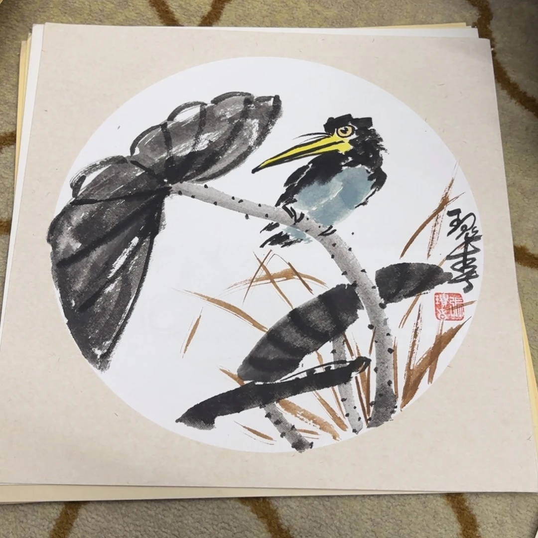 国画38-38卡纸作品艺