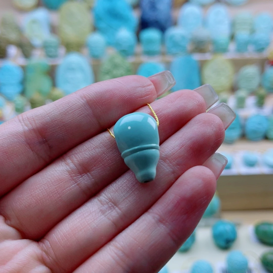 绿松石未镶嵌珠宝奇石12mm