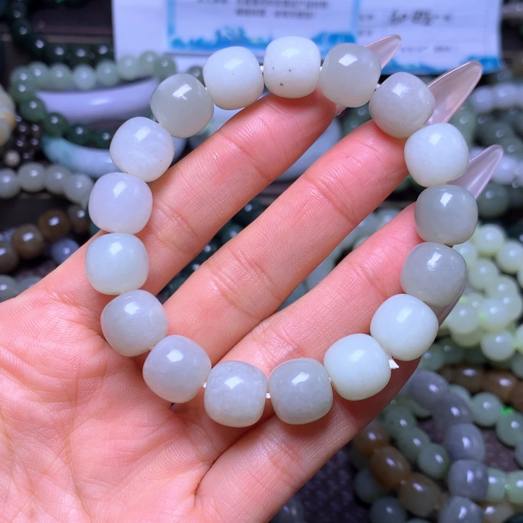 和田玉未镶嵌手串卡12