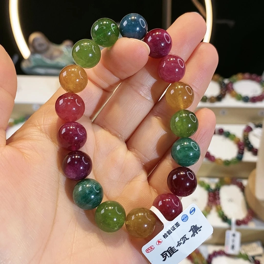 碧玺手链未镶嵌G2483素圈多样性发货