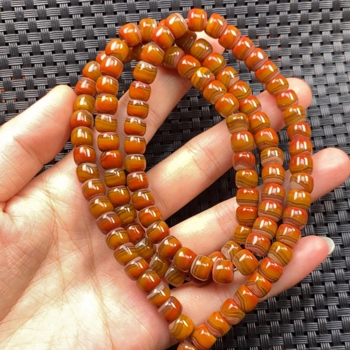 玛瑙/玉髓未镶嵌项链战国红项链