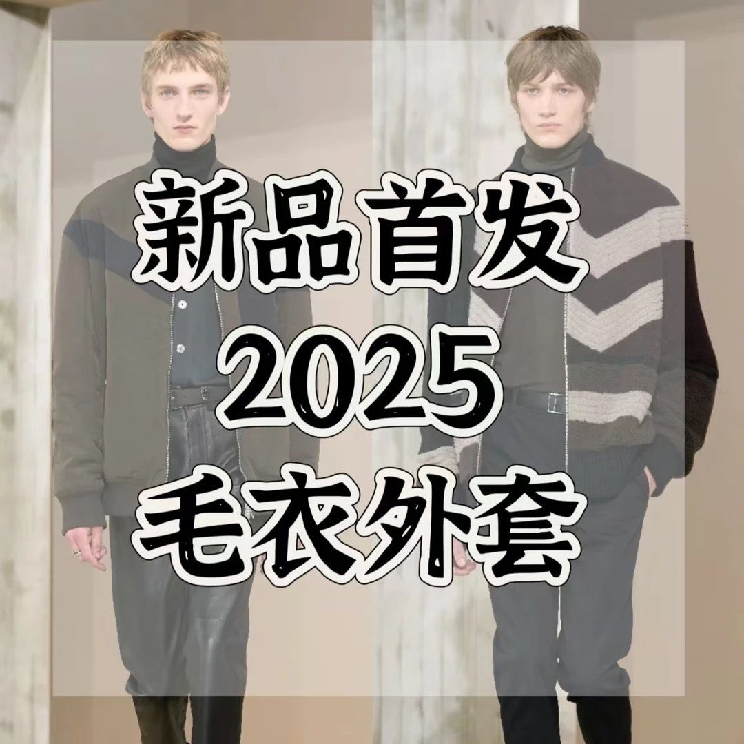 秋冬新款轻奢潮牌男士针织开衫外套长袖系扣毛衣开衫-KS9012