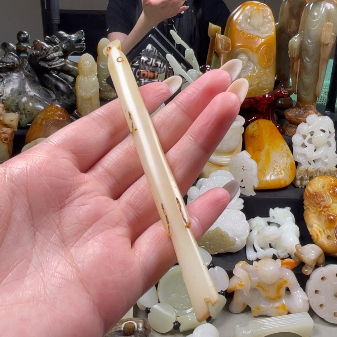 和田玉未镶嵌挂件4