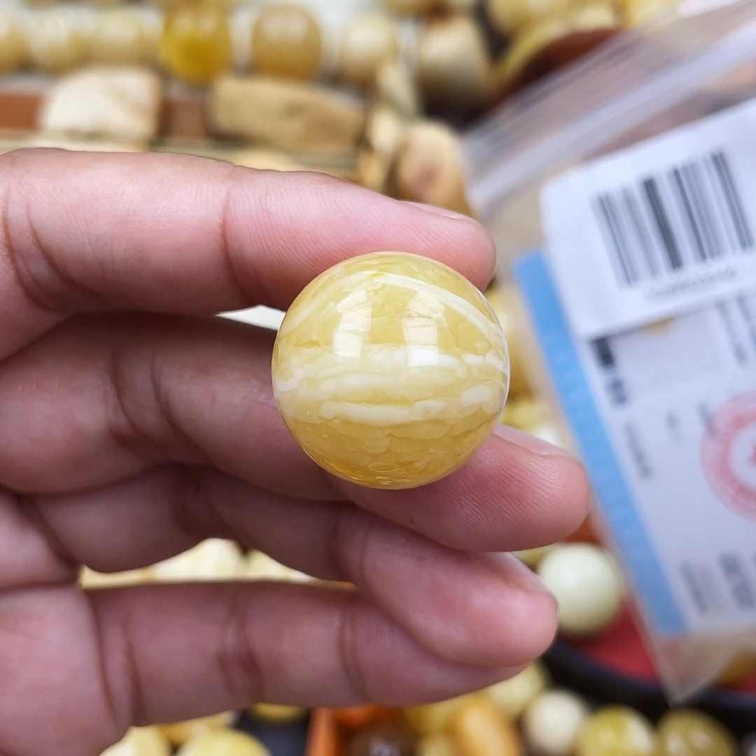 未镶嵌蜜蜡珠宝奇石沙眼22.3虎皮