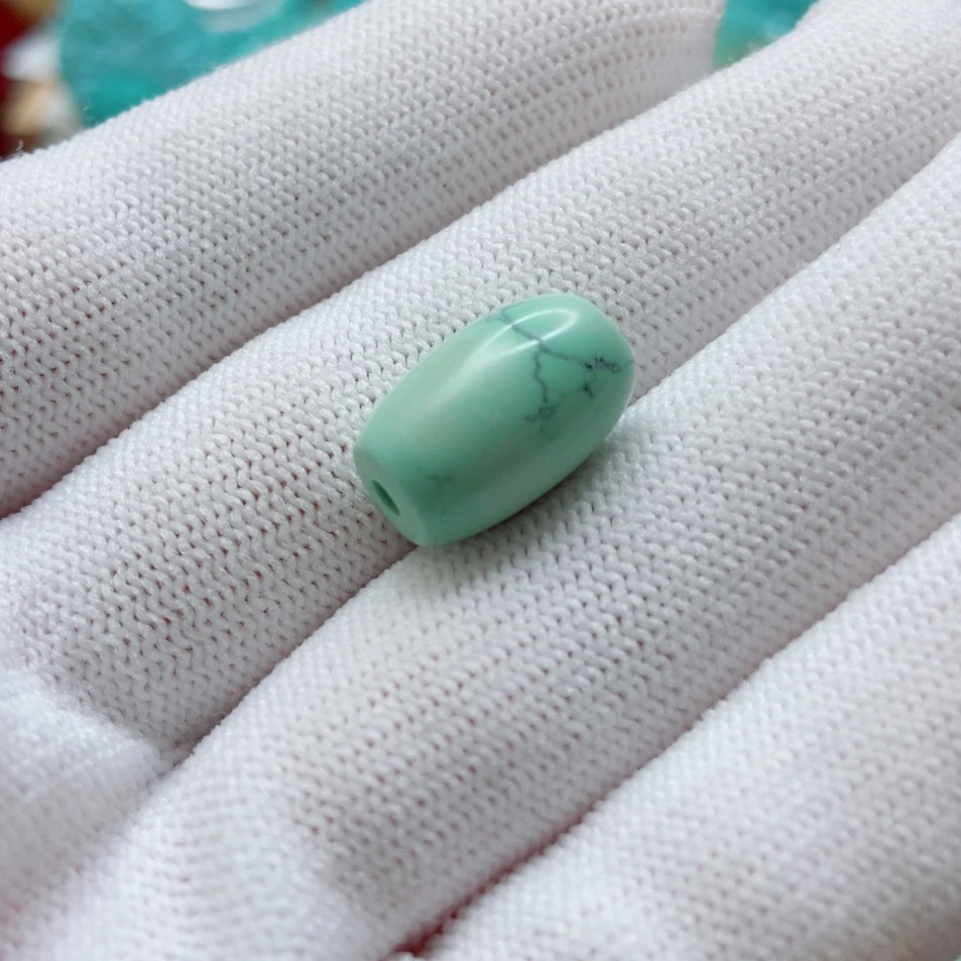 绿松石未镶嵌桶珠