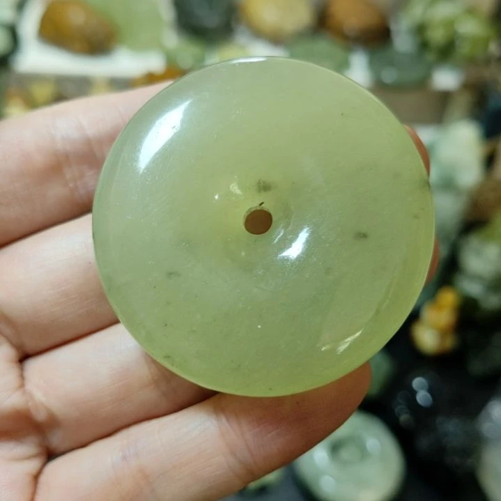 岫玉平安扣未镶嵌需****我