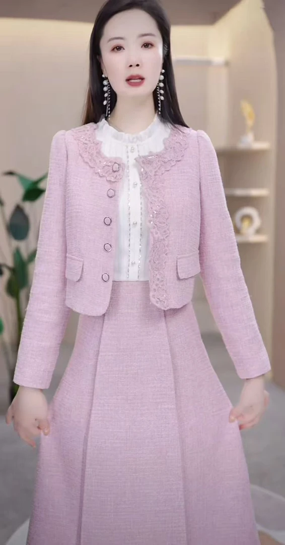 【玥欣服饰】X239  #  两件套 2025 早秋 减龄 连衣裙