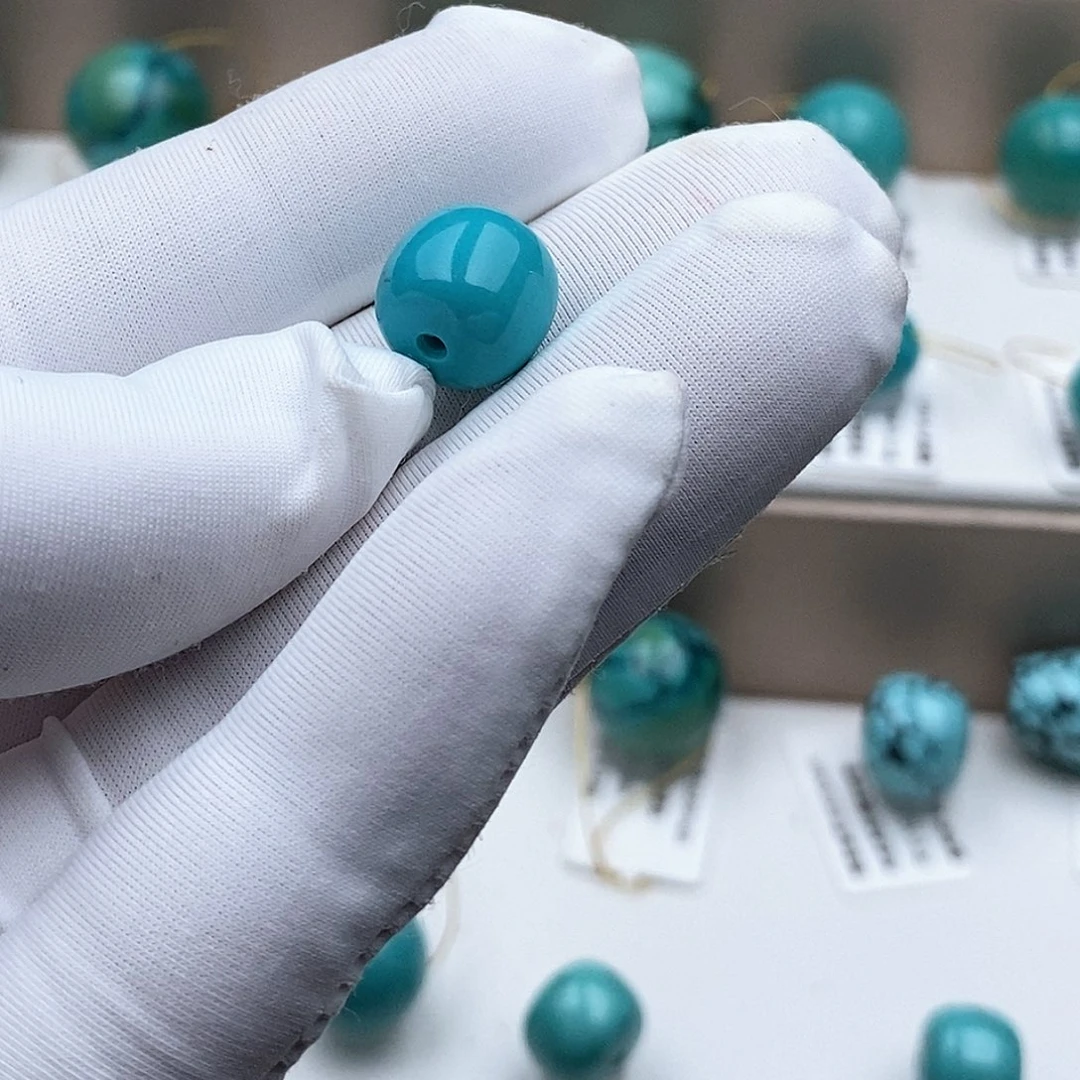 绿松石未镶嵌老型珠