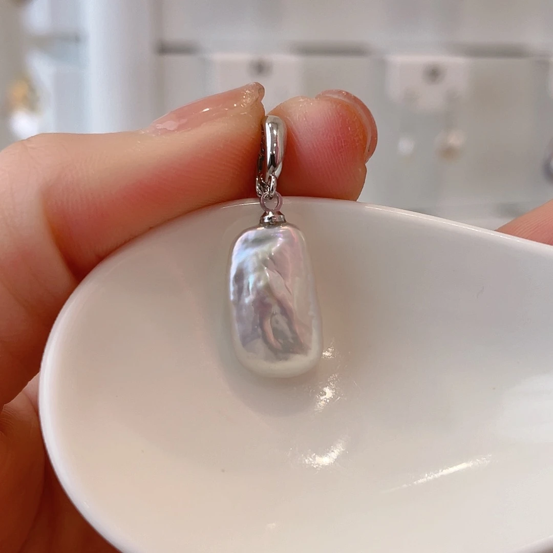 淡水珍珠颈饰银S925镶嵌