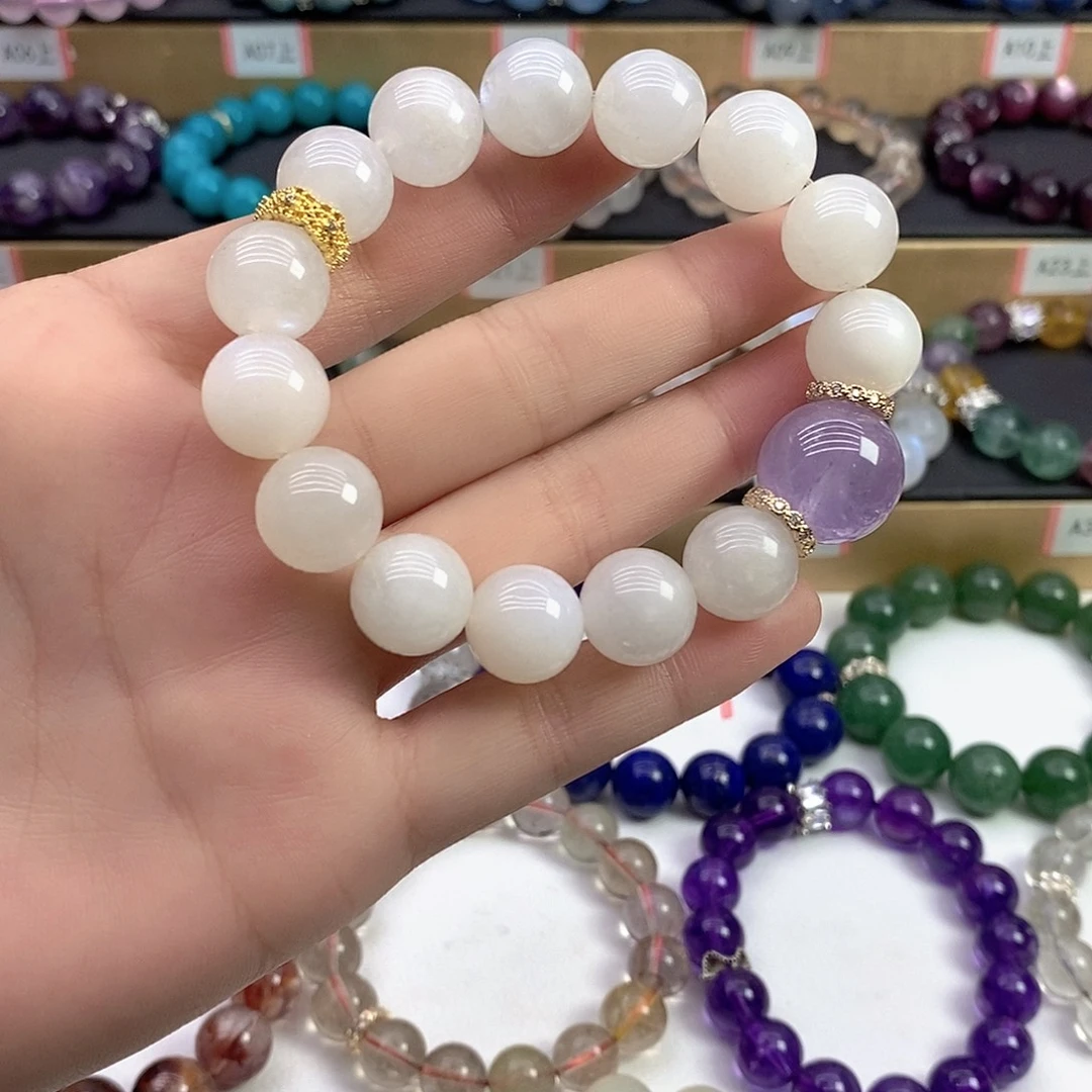 未镶嵌水晶手链蓝