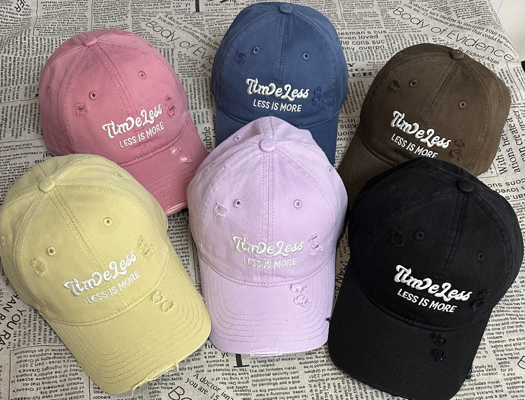 大檐棒球帽帽子韩系显脸小鸭舌帽遮阳帽运动帽时尚百搭夏季韩版