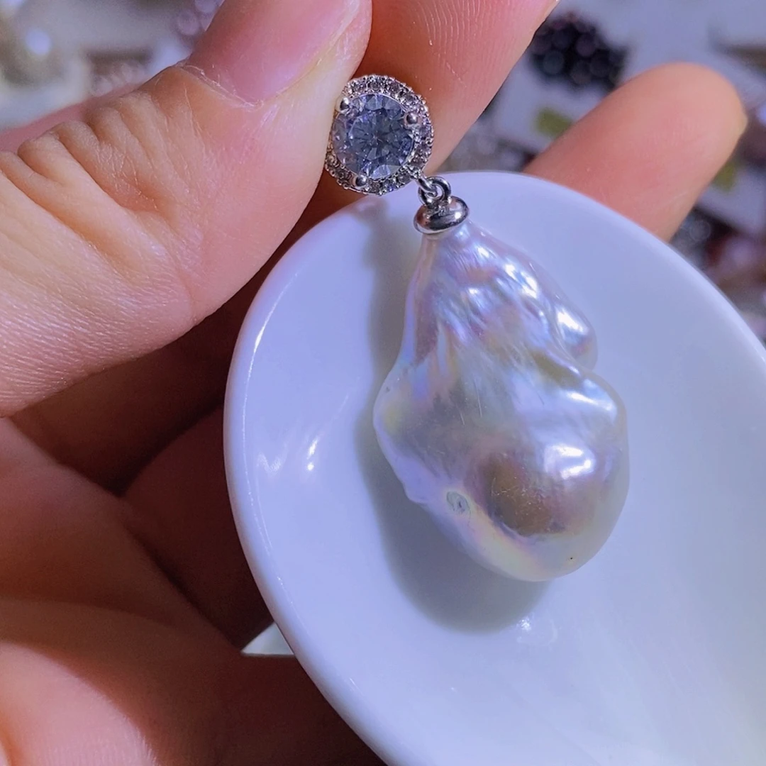 淡水珍珠天然淡水珍珠（微瑕）合金