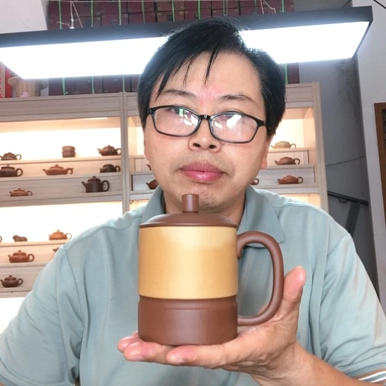 茶杯底槽青微瑕容量400