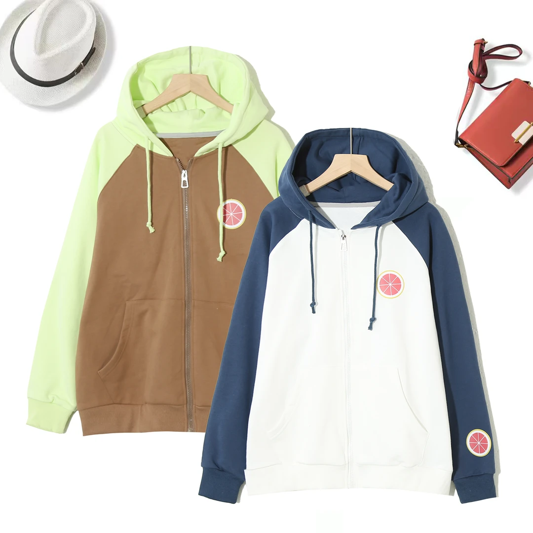 Q学院风新款春秋拼接拼色外套潮流休闲男女同款时尚内搭P-2G275