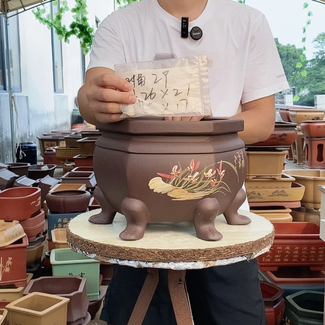 紫砂花盆紫砂花盆