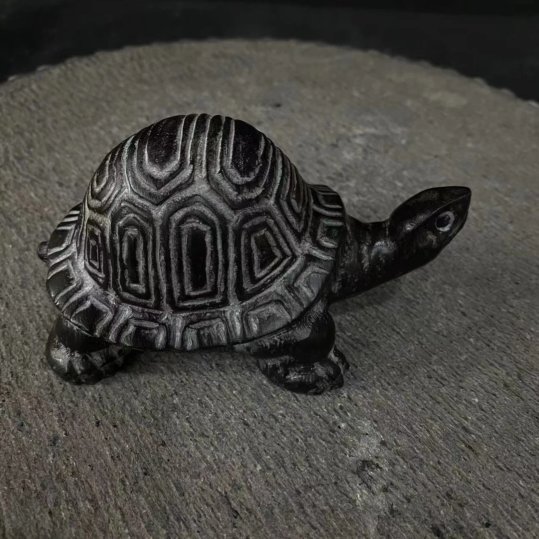 聚鹏阁山西青石桌面摆件新款富甲天下长度13厘米