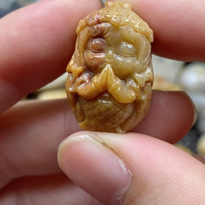 硅化珊瑚（珊瑚玉）未镶嵌颈饰小