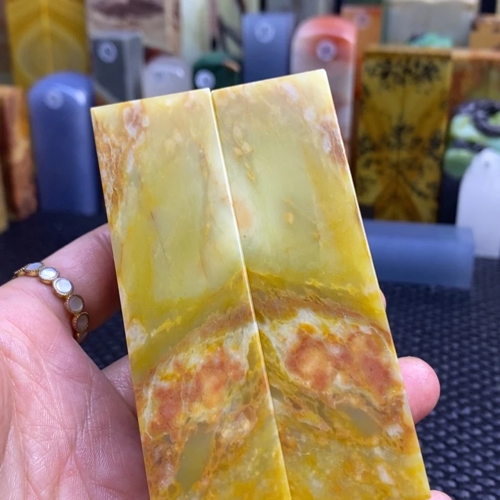 青田石崽**粑青田石印章石