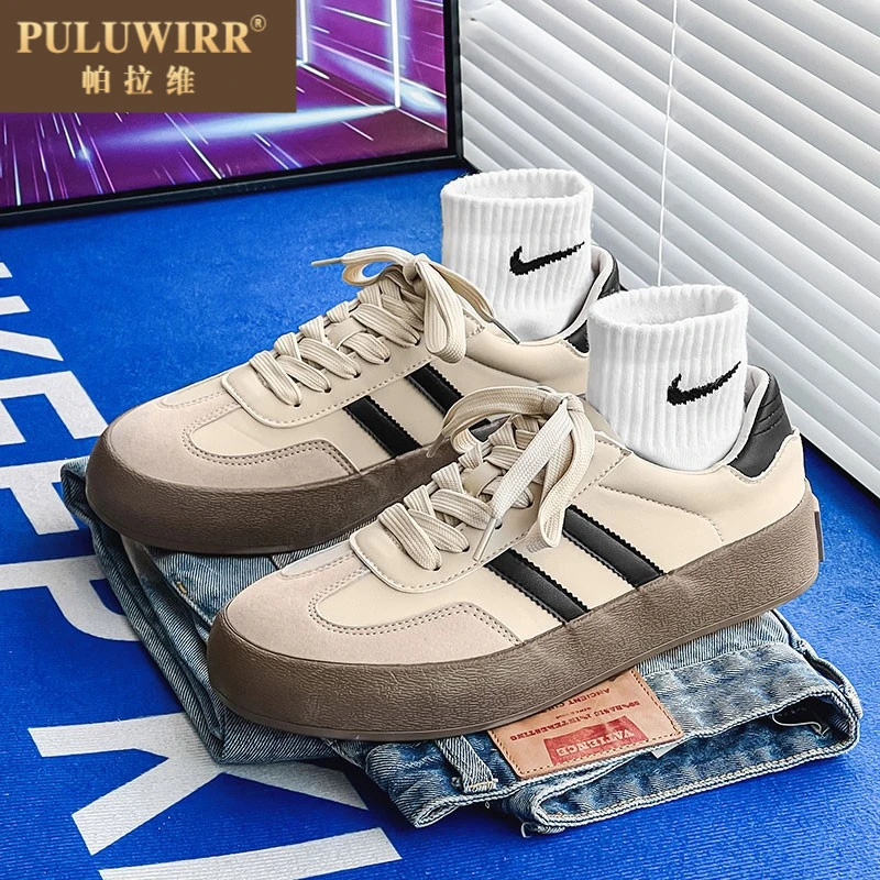 情侣阿甘德训鞋男日系复古休闲鞋学生街拍网红潮流百搭板鞋港风