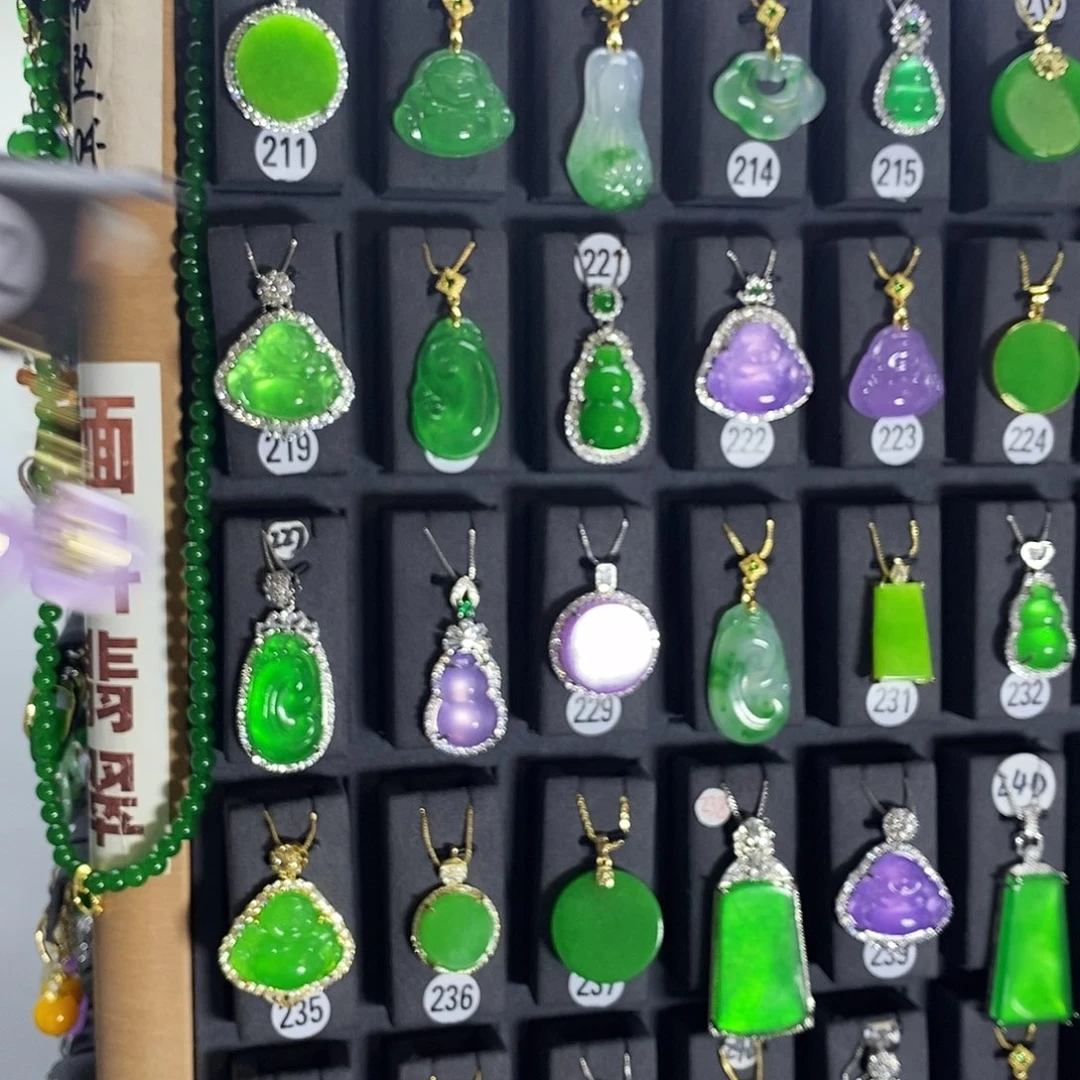 银S925镶嵌翡翠耳饰112