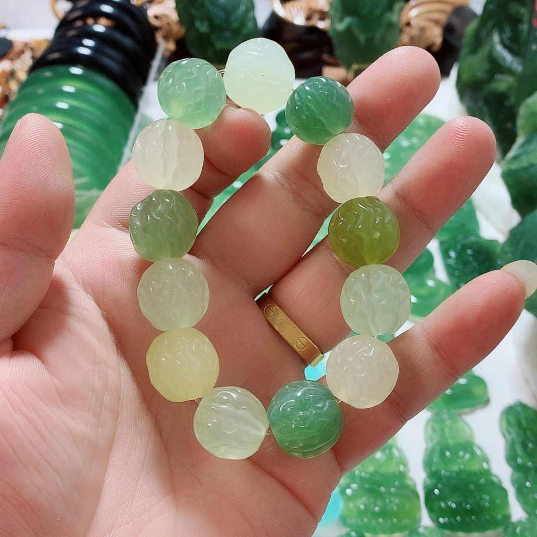 蛇纹石玉未镶嵌手串