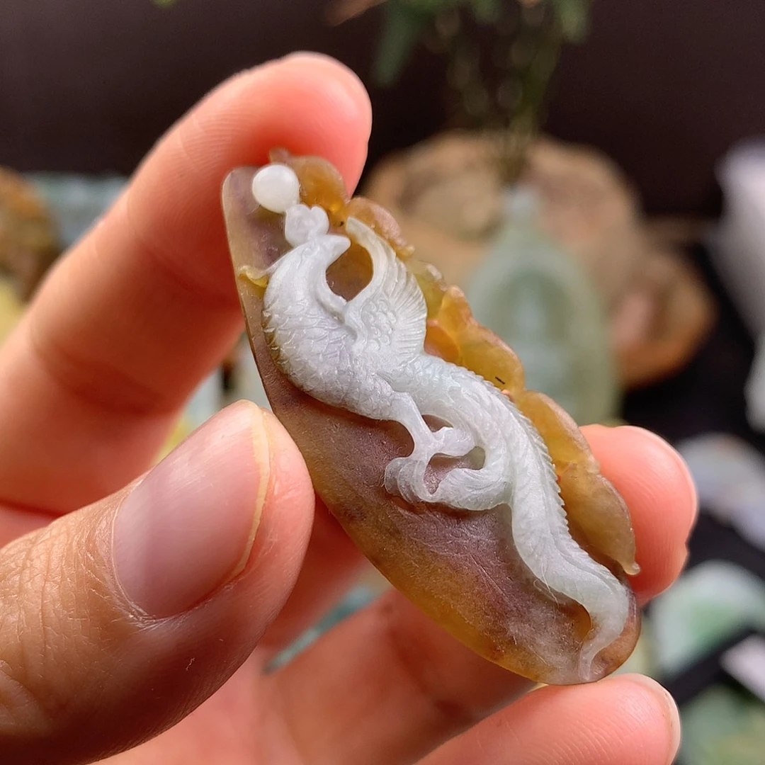 定制翡翠未镶嵌凤