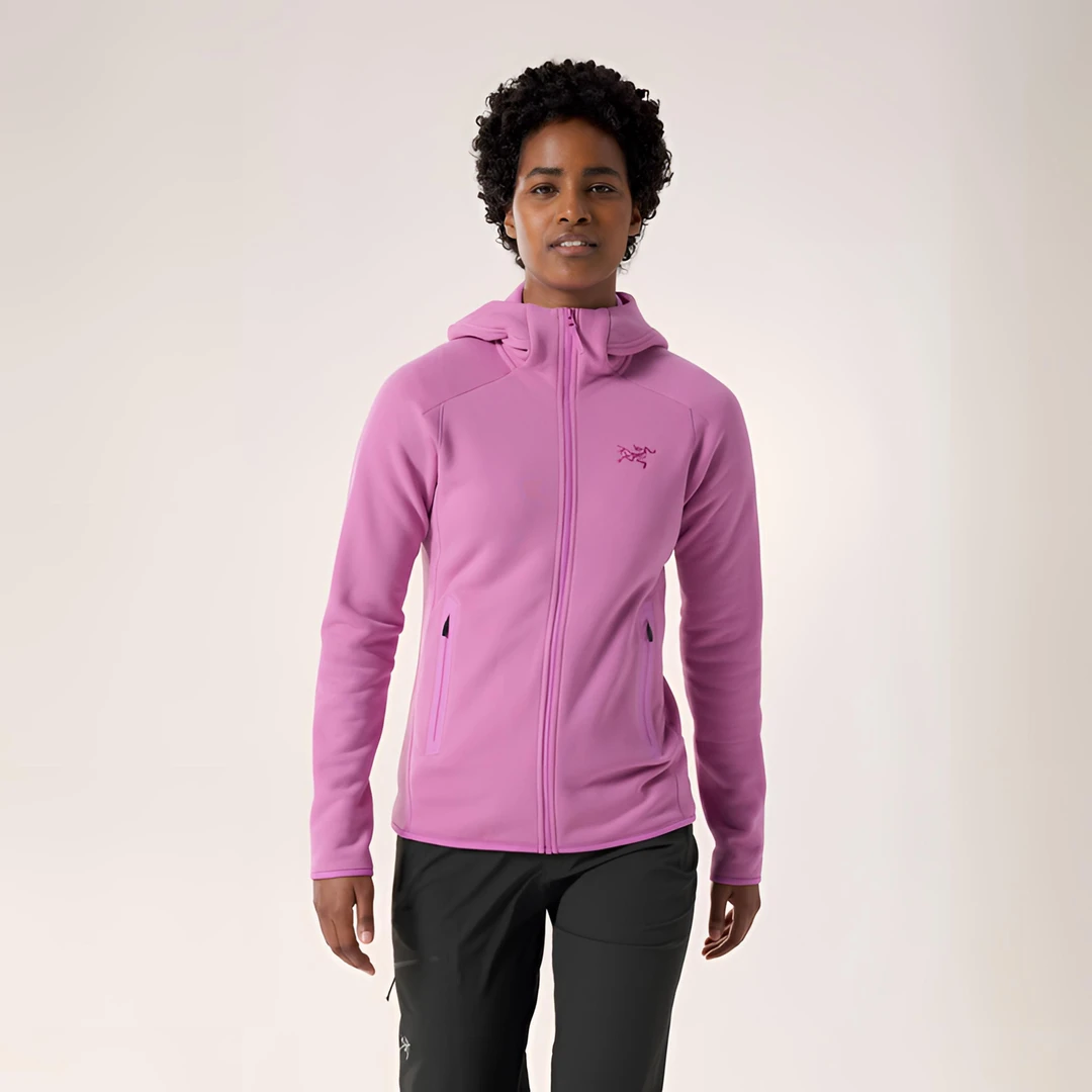 ARC'TERYX/始祖鸟女款KYANITE连帽保暖抓绒拉链秋冬休闲外套 8535