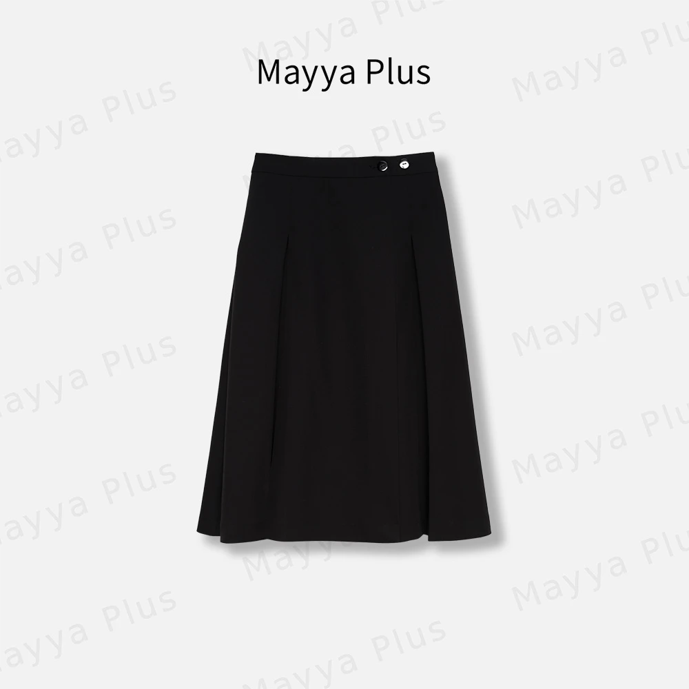 【气质都市】Mayya Plus麦芽定制轻奢气质显瘦款梭织裙子32416523