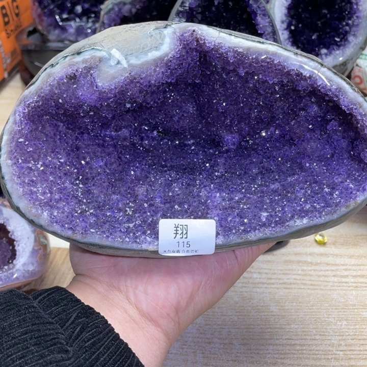 未镶嵌大型摆件（非配饰）紫晶天***鱼