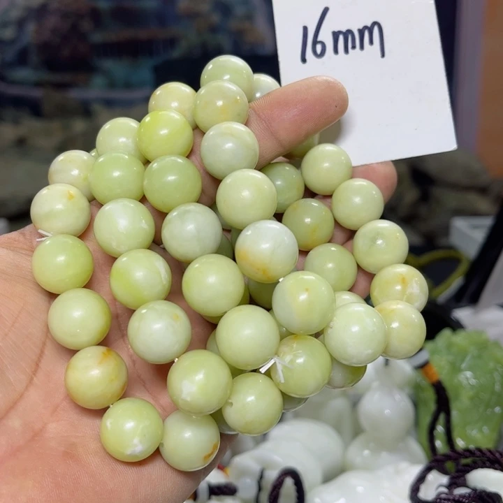 蛇纹石玉手串未镶嵌