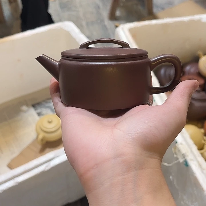紫砂茶壶深井老紫砂lcc汉瓦