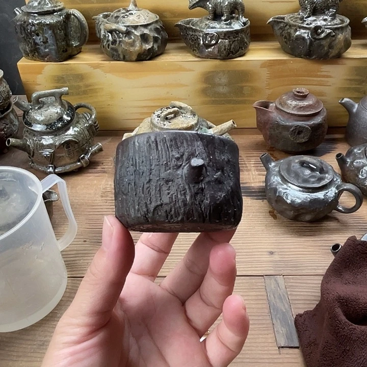 瓷片柴烧茶壶福利茶壶