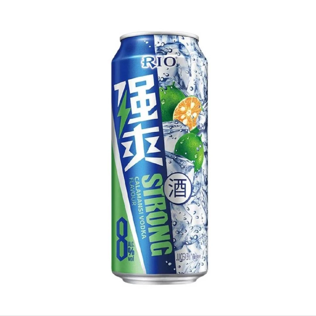 RIO/锐澳强爽 8度卡曼橘味伏特加鸡尾酒 常温/冰镇 500ml/罐*