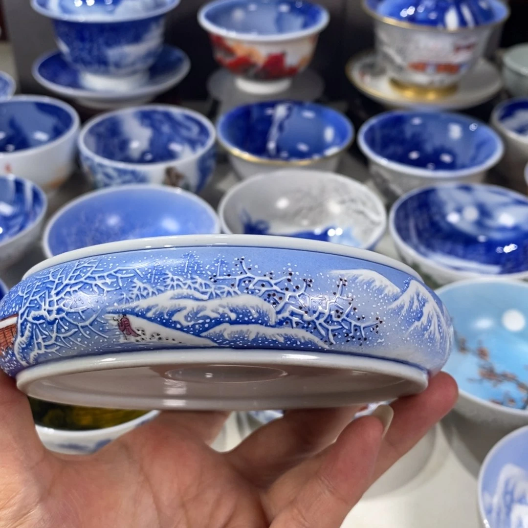 壹*森青花山水主人杯杯