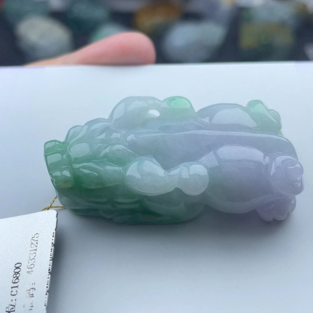 翡翠未镶嵌颈饰貔貅