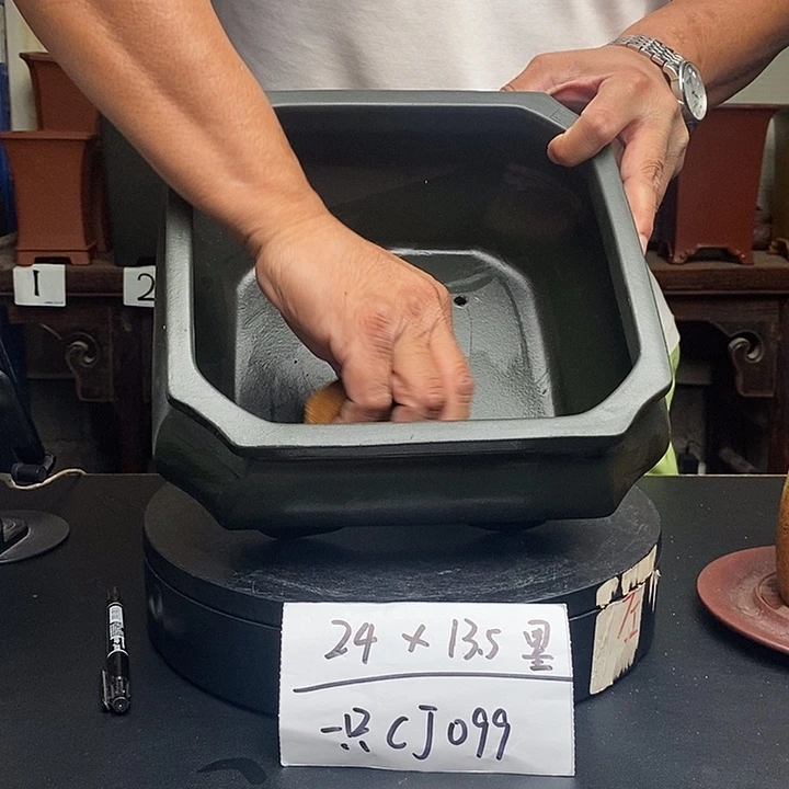 紫砂花盆货号一只CJ099