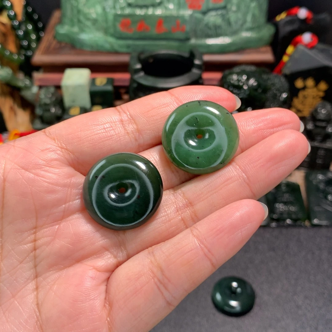泰山玉精品素面平安扣