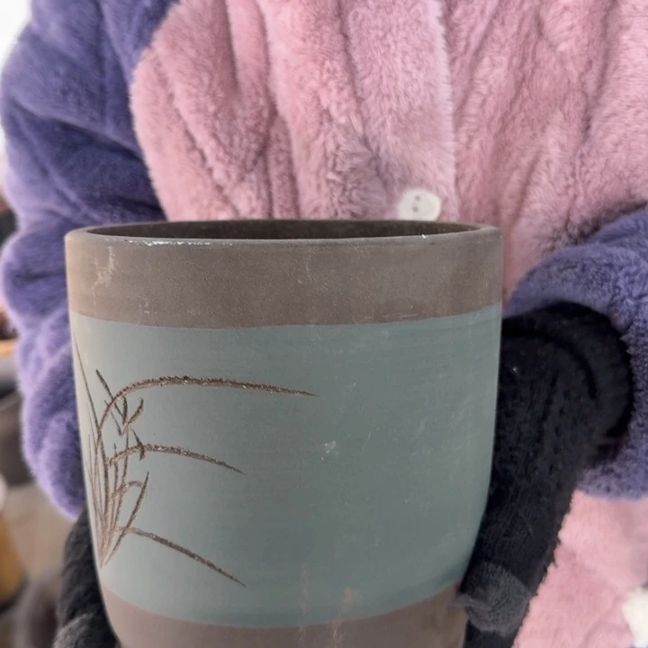 紫砂紫砂花盆口径