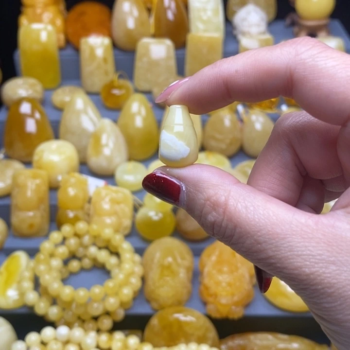 蜜蜡裸石未镶嵌5**5三通