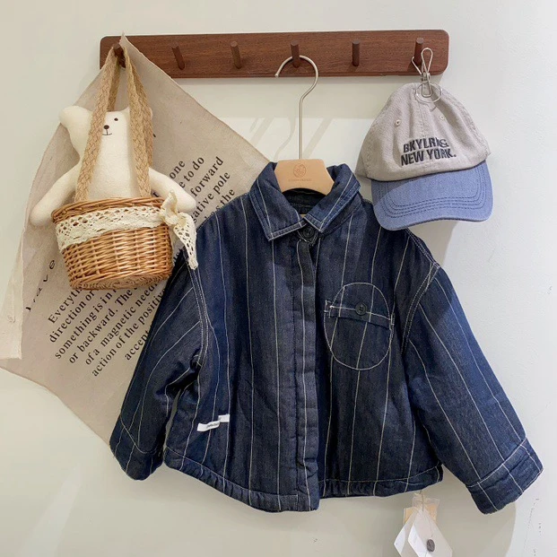 冬季儿童韩版时尚洋气牛仔外套LM3917